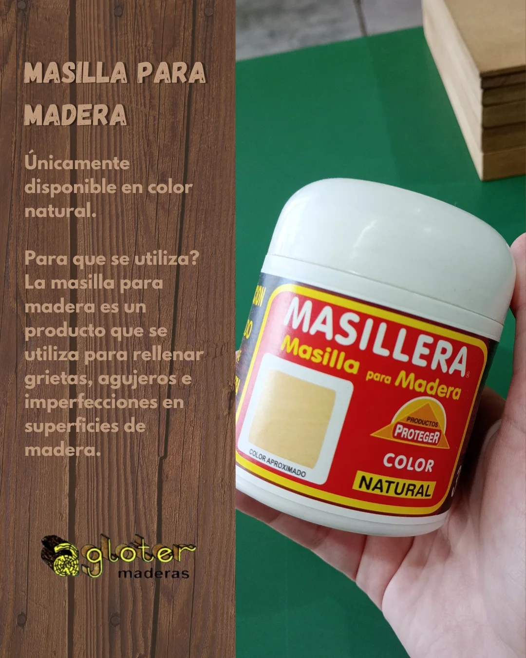 Masilla para Madera